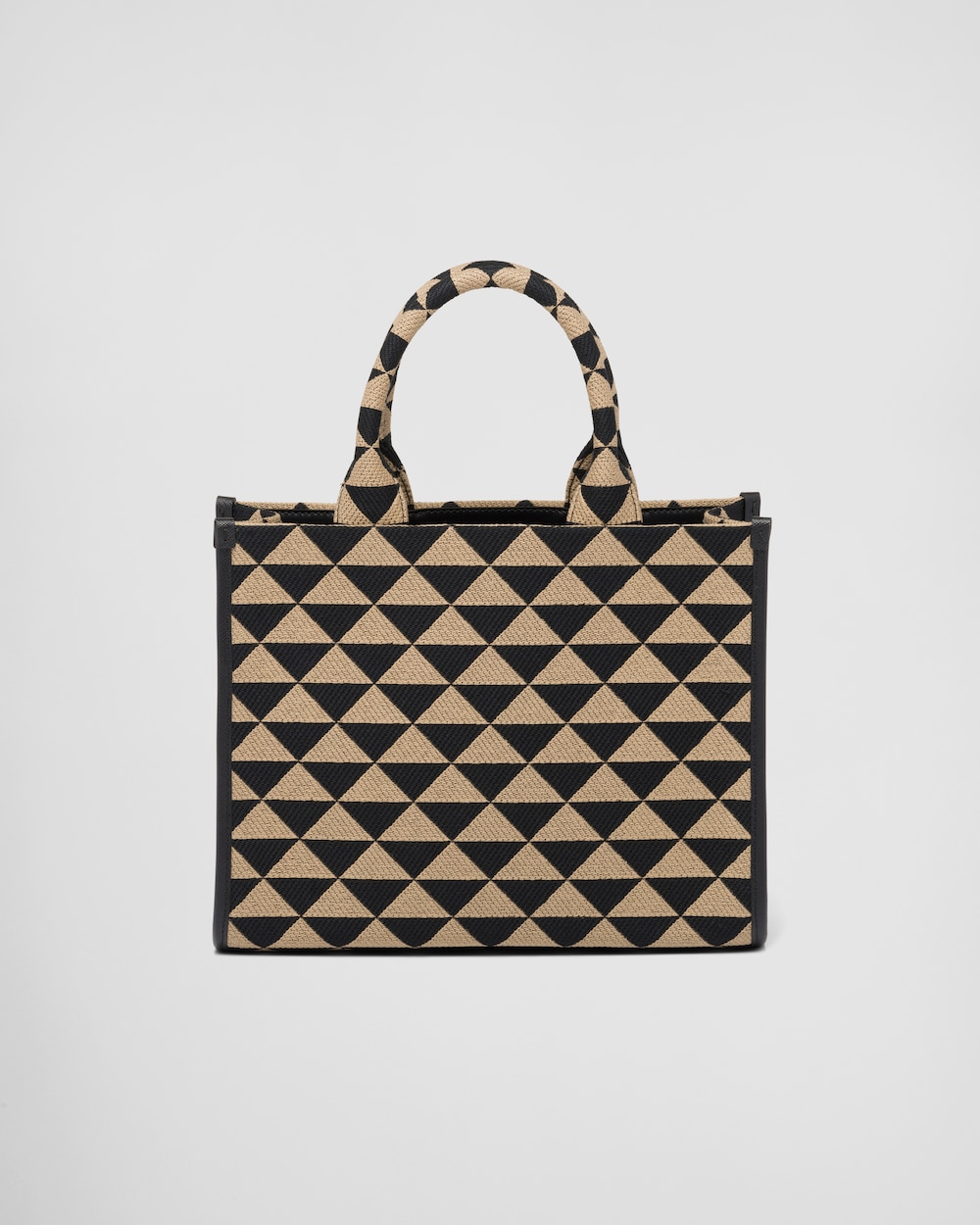 Small Prada Symbole Embroidered Fabric Handbag - Image 4